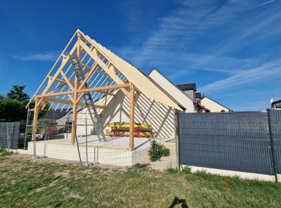 maison ossature bois à Monts près de Tours en Indre-et-Loire 37